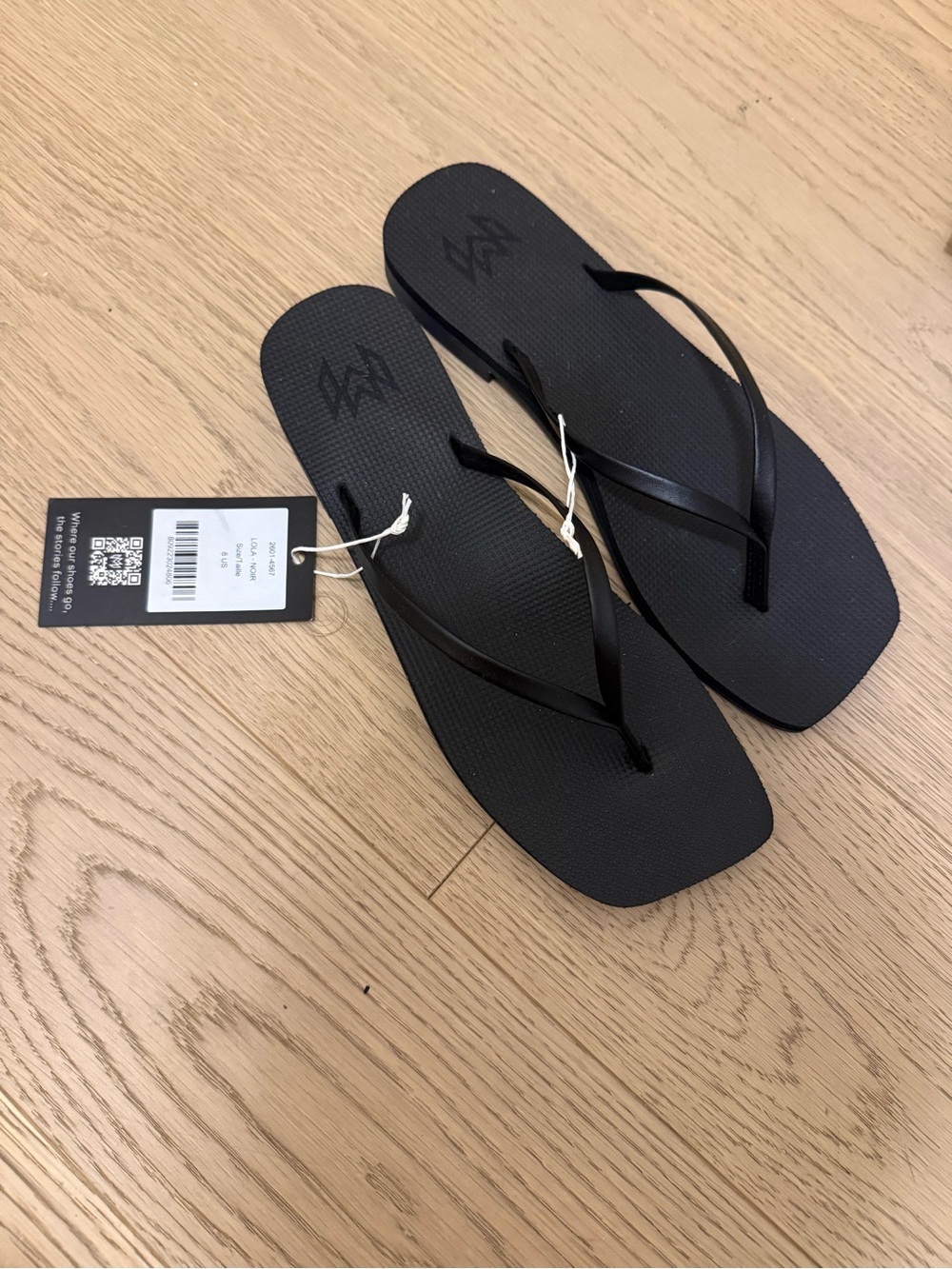 Black Flip Flop Sandals - Classic Minimal Style